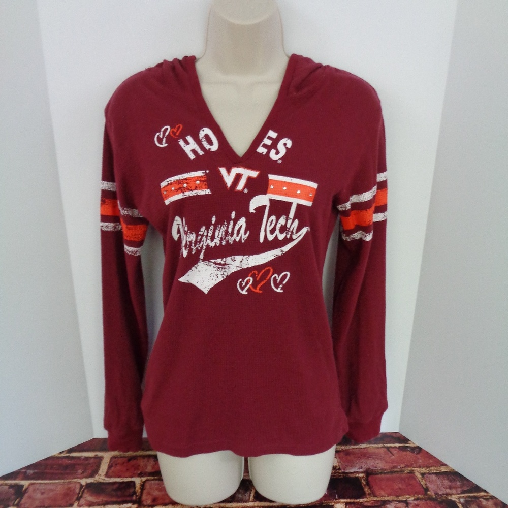 Virginia Tech Hokies Woman's Red Thermal Hoodie XL